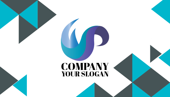 Cartão De Visita Abstrato De Onda De Água