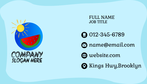 Watermelon Summer Business Card