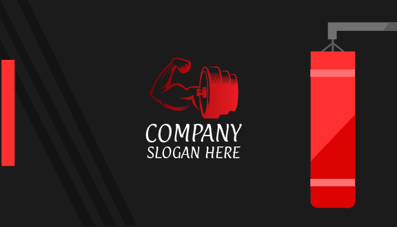 Kartu Nama Kebugaran Angkat Beban