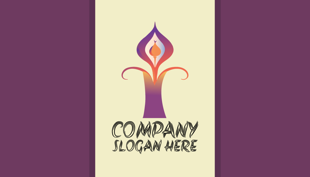 Biglietto Da Visita Candela Orientata Al Benessere