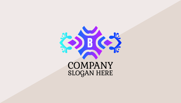 White B Letter Boutique Business Card