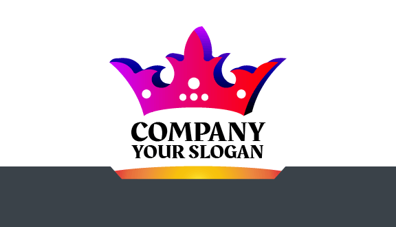 White Dots Crown Business Card