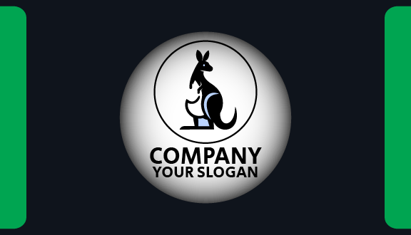 White Kangaroo Pouch Business Card