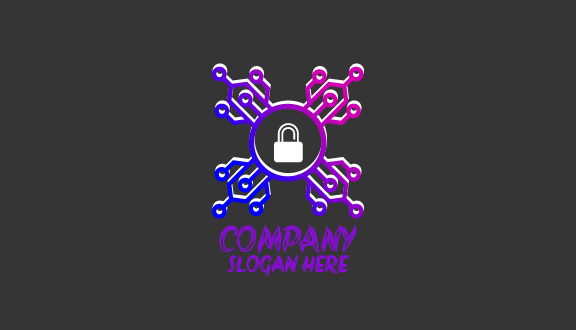 Cartão De Segurança De Segurança Informática Branca