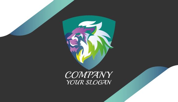 White Mane Lion Business Card