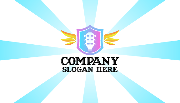 White Mic Band Business Card