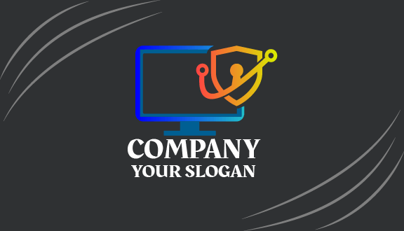 Tipografia Branca Cartão De Segurança Informática