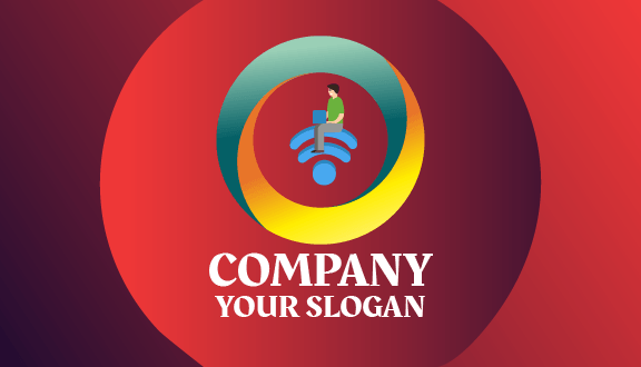 Wifi Signals Circle Business Card