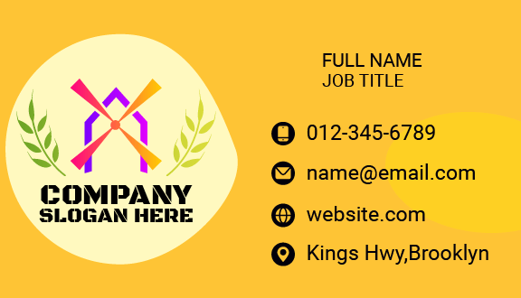 Windmill Home Agriculture Business Card