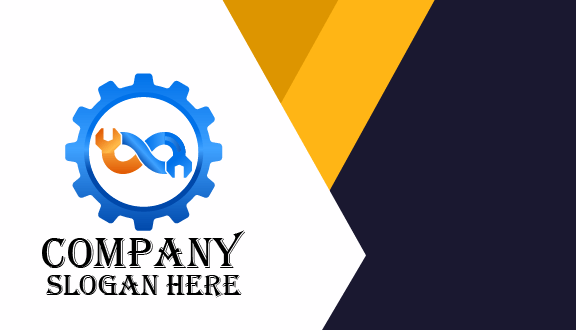 Cartão De Visita Industrial Wrench Infinity