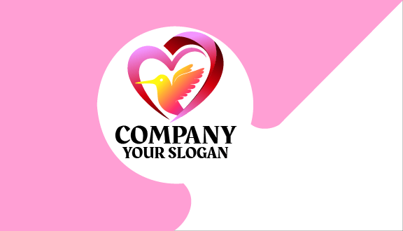 Yellow Hummingbird Love Business Card