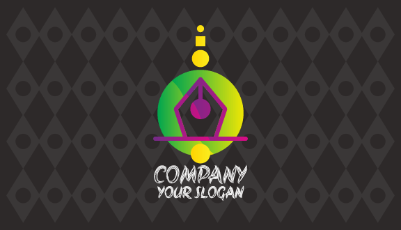 Yellow Paint Strokes Artist Business Card