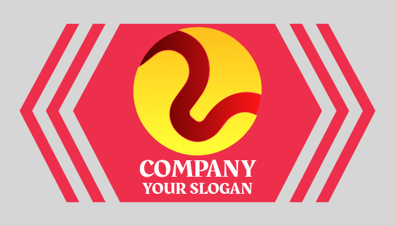 Cartão De Visita Abstrato Esfera Amarela