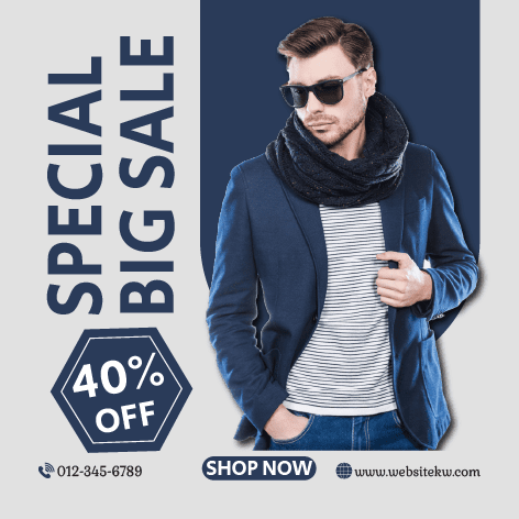 Postingan Facebook Fashion Pria Estetik