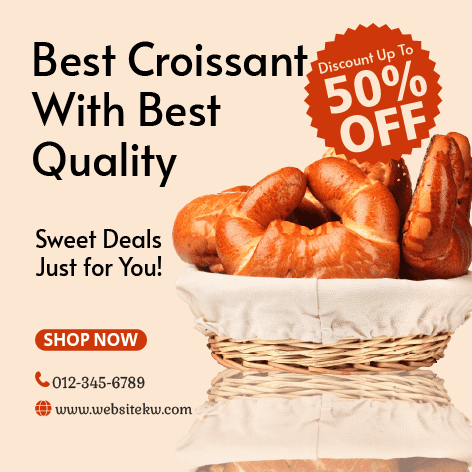 A melhor publicação para o Facebook da nossa padaria de croissants