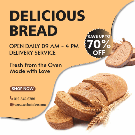 Publicação da Padaria Delicious Bread no Facebook