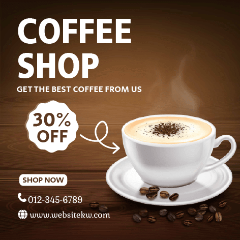 Publicação para Facebook sobre Cafetaria com Desconto