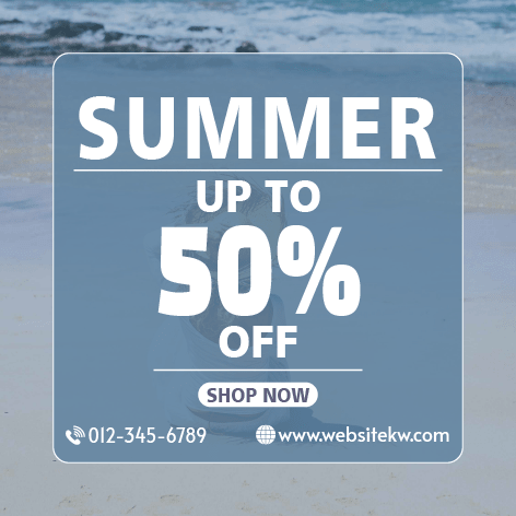 Publicação de Verão com Desconto no Facebook