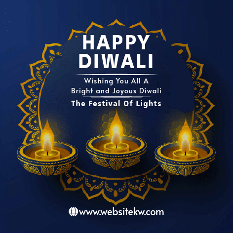 Mensagem de felicitações para o Festival de Diwali no Facebook