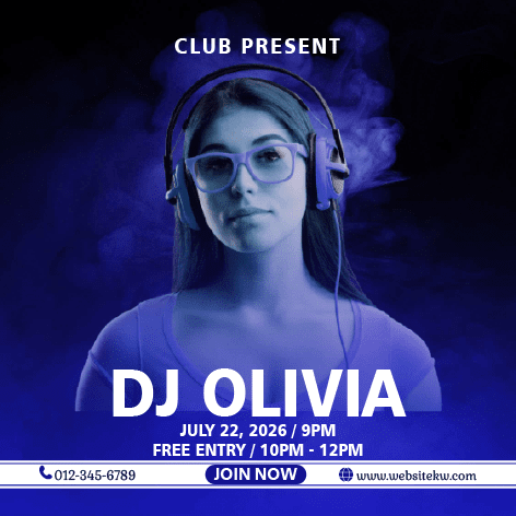 Post para Facebook sobre Festival de DJ Club