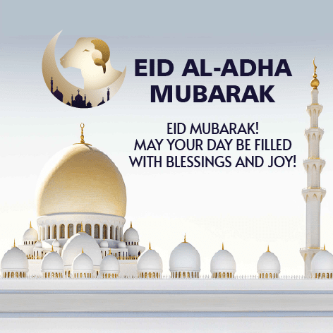 Publicação para Facebook com Cabra para o Eid Al Adha