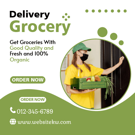 Publicação para Facebook sobre Entrega de Supermercados