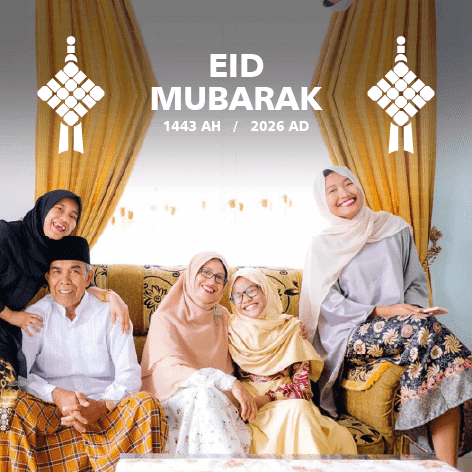 Post de Feliz Eid para o Facebook