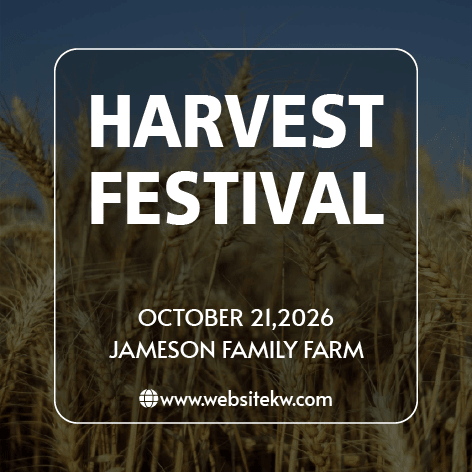 Post para o Facebook sobre o Festival das Colheitas