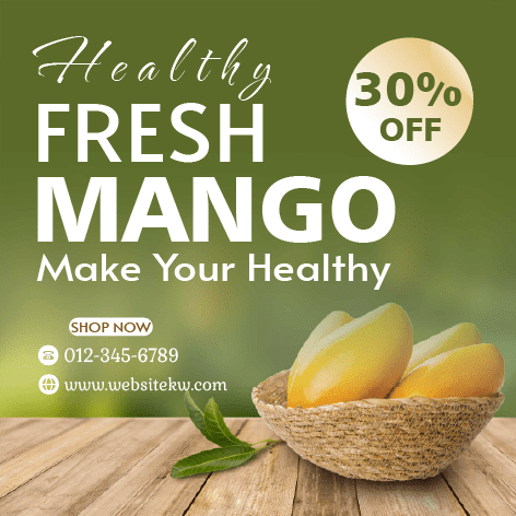 Post para Facebook com Cesta de Mangas