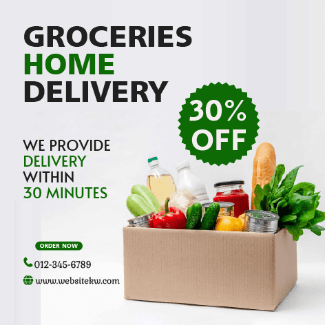 Postingan Facebook Pengiriman Bahan Makanan Premium