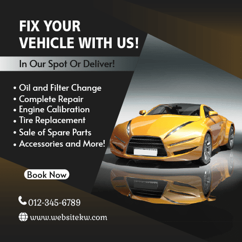 Publicación de Facebook sobre Reparación Automotriz Confiable