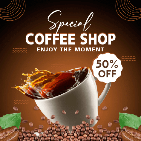 Post especial para Facebook de cafetaria