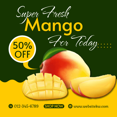 Post para Facebook com Manga Suculenta