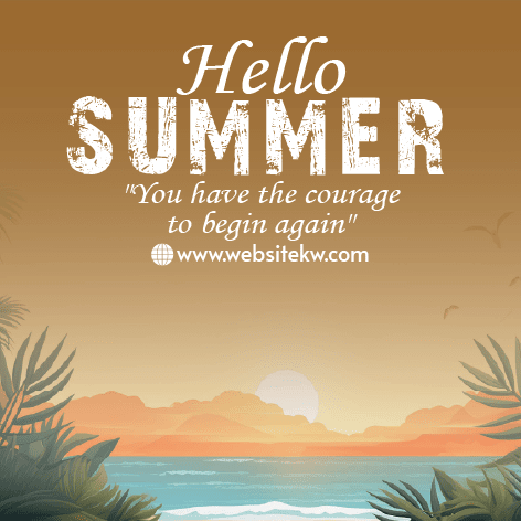 Publicação da Praia de Verão para o Facebook