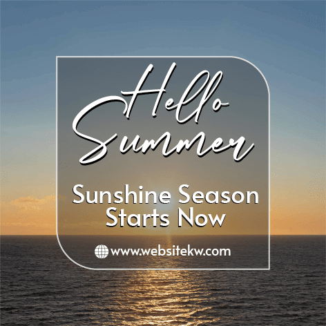 Publicação para o Facebook sobre a Temporada de Sol de Verão