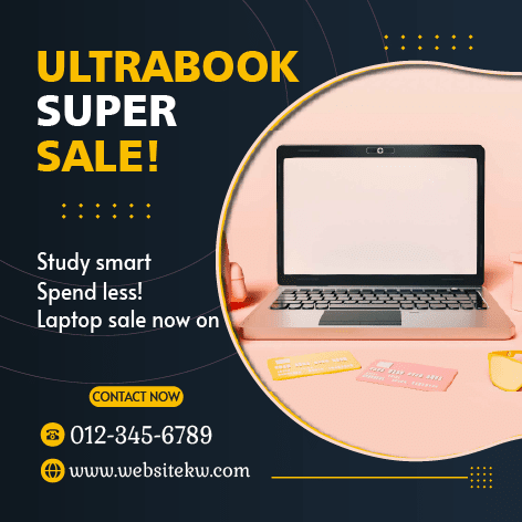 Post de Venda Moderna de Portáteis no Facebook