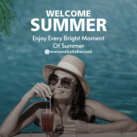 Post de boas-vindas ao verão no Facebook