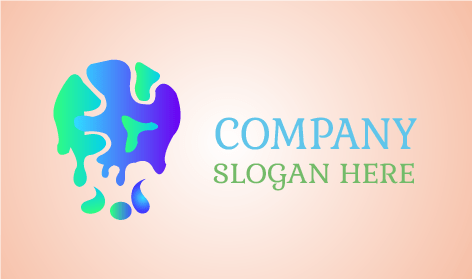 Abstract Dripping Logo