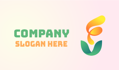 Abstract Flower Plant Logo