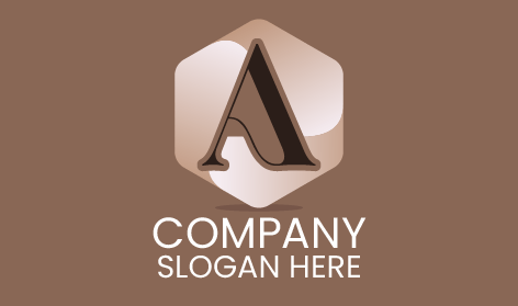 Abstract Hexagon Lettermark Logo