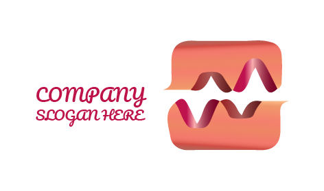 Brown Curves Abstract Logo