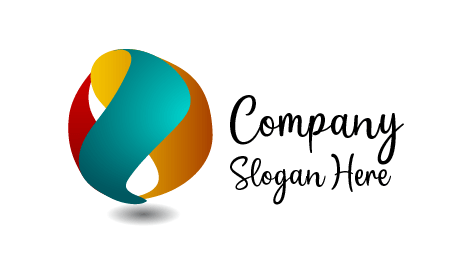 Logotipo Abstrato Multicolorido Cósmico