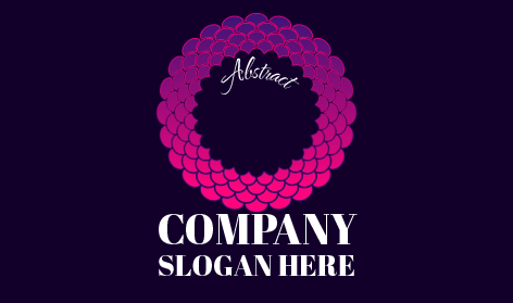 Logo Abstrak Mandala Digital