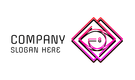 Logo Abstrak Bingkai Ganda