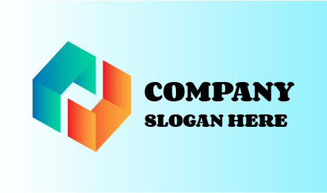 Ters çevrilmiş şekiller Soyut Logo