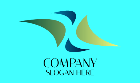 Flying Bird Abstract Logo