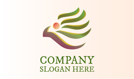 Uçan Tüyler Soyut Logo