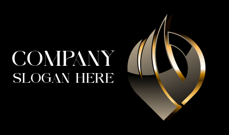 Logo Astratto Di Forma Grigia