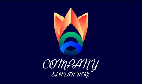 Launching Rocket Abstract Logo