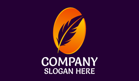 Logo Abstrak Daun Organik